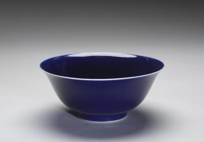 图片[3]-Bowl with cobalt blue glaze, Qing dynasty, Qianlong reign (1736-1795)-China Archive